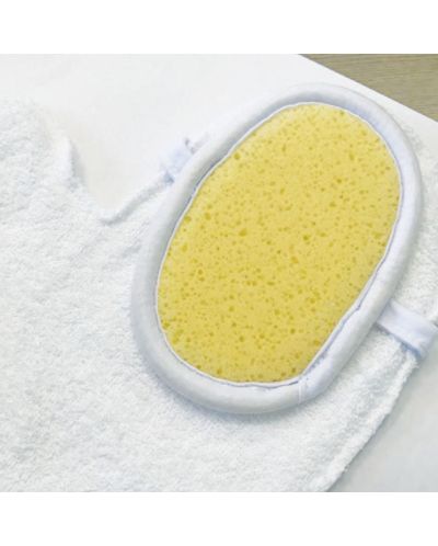 Ръкавица за къпане BabyJem - Бяла - 5