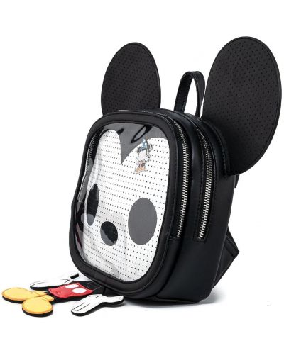 Раница Loungefly Disney: Mickey Mouse - Mickey Mouse POP! (с отделение за значки) - 4
