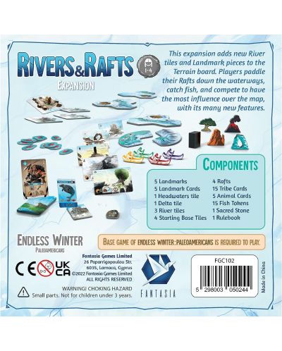 Разширение за настолна игра Endless Winter: Rivers & Rafts - 2