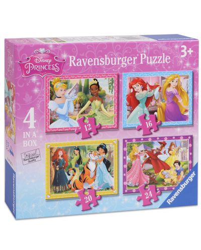 Пъзели Ravensburger 4 от 12+16+20+24 части - Дисни Принцеси - 1