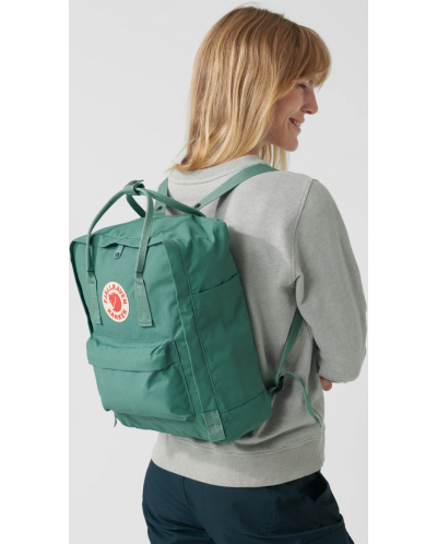 Раница Fjallraven - Kanken Ochre-Chess Pattern, 16l, жълта - 8