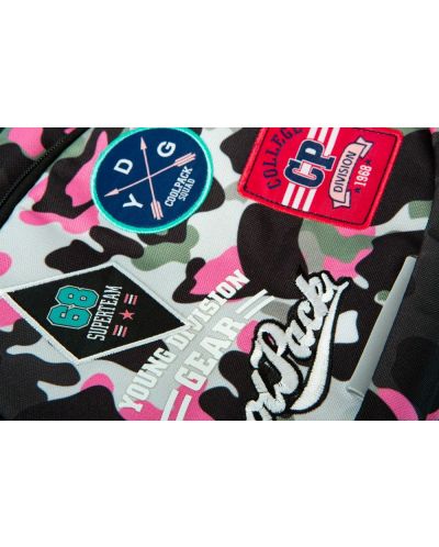 Ученическа раница Cool Pack Dart - Camo Pink Badges - 4