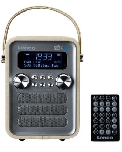 Радио Lenco - PDR-051TPSI, сребристо/бежово - 1