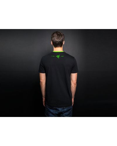 Тениска Razer Glitch, черна, размер S - 3