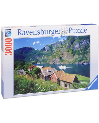 Пъзел Ravensburger от 3000 части - Согнефьор, Норвегия