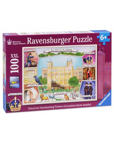 Пъзел Ravensburger от 100 части - Кралският дворец в Лондон - 1