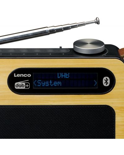 Радио Lenco - PDR-040 BAMBOO, кафяво/черно - 3