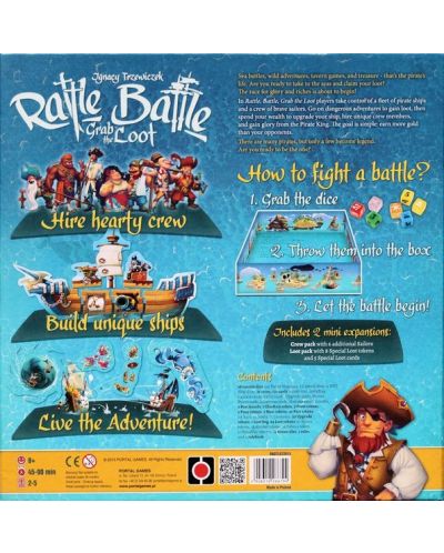 Настолна игра Rattle, Battle, Grab the Loot - семейна - 8