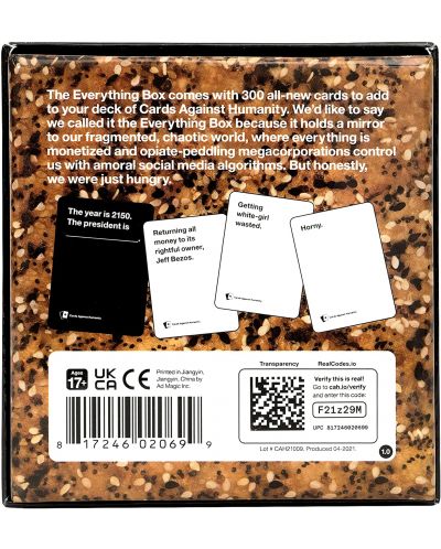 Разширение за настолна игра Cards Against Humanity - Everything Box - 2