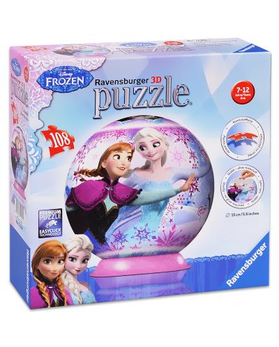 3D Пъзел Ravensburger от 108 части - Замръзналото кралство