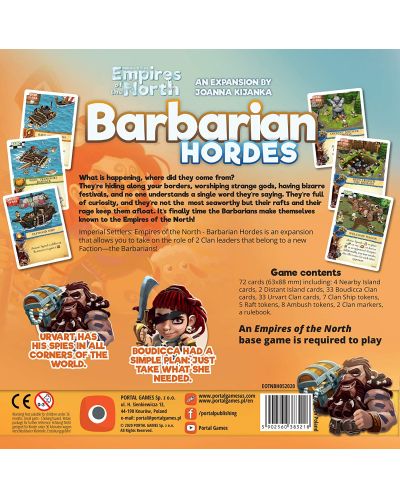 Разширение за настолна игра Imperial Settlers: Empires of the North - Barbarian Hordes - 2
