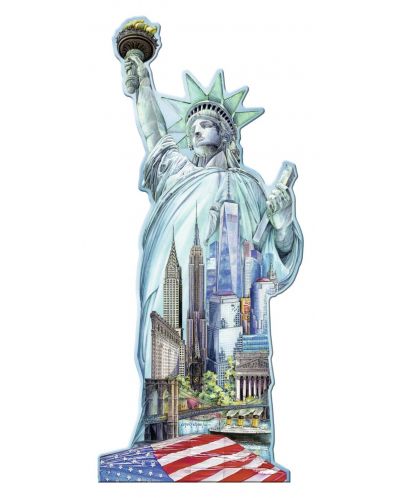 Пъзел Ravensburger от 1000 части с формата на Статуята на Свободата - 2