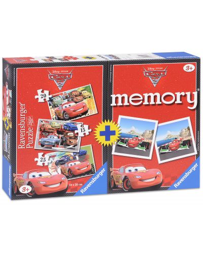 Комплект 3 пъзела и мемори игра Ravensburger - Колите
