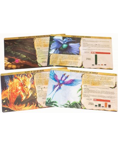 Разширение за настолна игра Spirit Island: Feather and Flame - Premium Foil Spirit Panels - 1