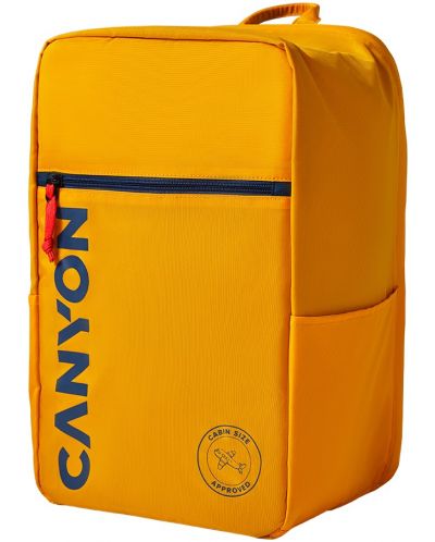 Раница за лаптоп Canyon - CSZ-02 Cabin Size, 15.6", 20l, жълта - 3