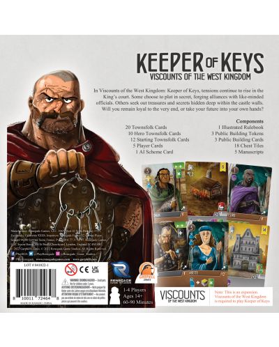 Разширение за настолна игра Viscounts of the West Kingdom: Keeper of Keys - 2