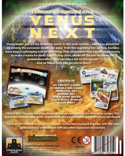 Разширение за настолна игра Terraforming Mars: Venus Next - 2