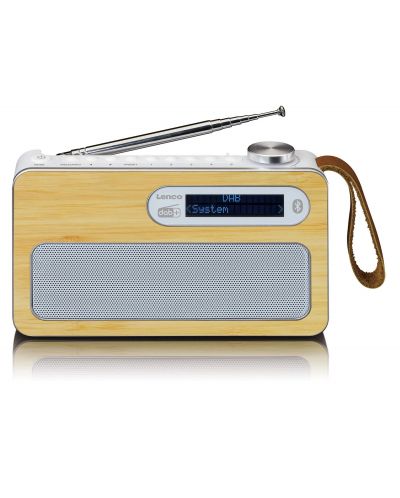 Радио Lenco - PDR-040 BAMBOO, кафяво/бяло - 1