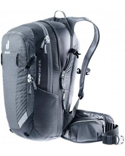 Раница за колоездене Deuter - Compact EXP SL, 12 + 5 l, сива - 2