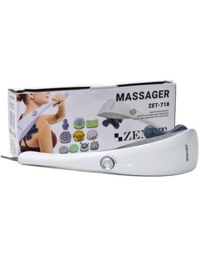 Ръчен масажор Zenet - Zet-718, сив - 4
