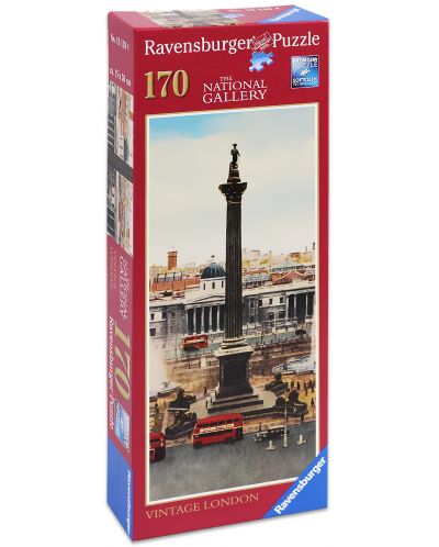 Панорамен пъзел Ravensburger от 170 части - Винтидж Лондон