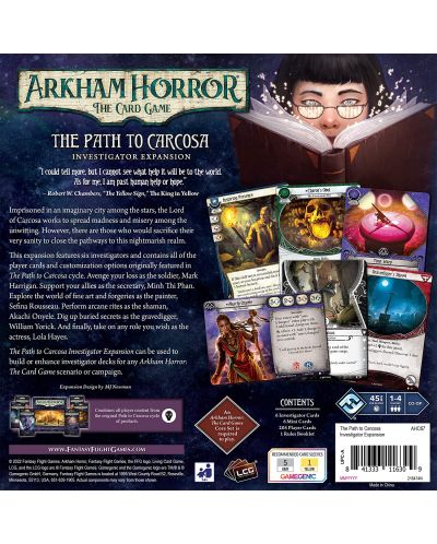 Разширение за настолна игра Arkham Horror LCG: The Path to Carcosa Investigator Expansion - 2