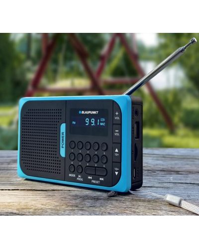Радио Blaupunkt - PR5BL, черно/синьо - 3