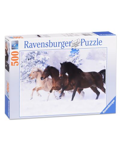 Пъзел Ravensburger от 500 части - Коне