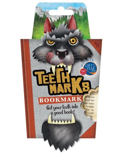 Разделител за книга със зъби - Вълк - 1