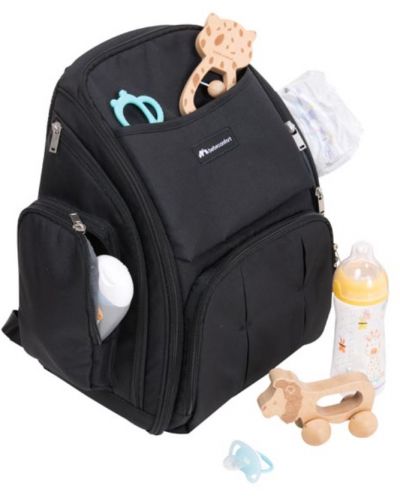 Раница за бебешки принадлежности Bebe Confort - Eco Baby, черна - 2