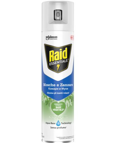 Raid Essentials FIK Аерозол против комари и мухи, 400 ml - 1