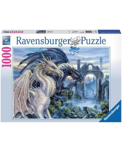 Пъзел Ravensburger от 1000 части - Мистични дракони - 1