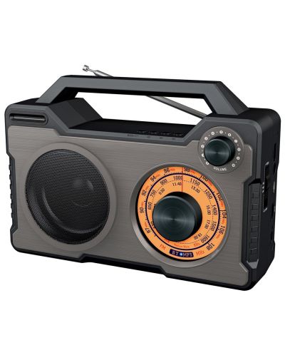 Радио Diva - Retro Box BT 7500, сиво/черно - 1