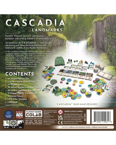 Разширение за настолна игра Cascadia: Landmarks - 2