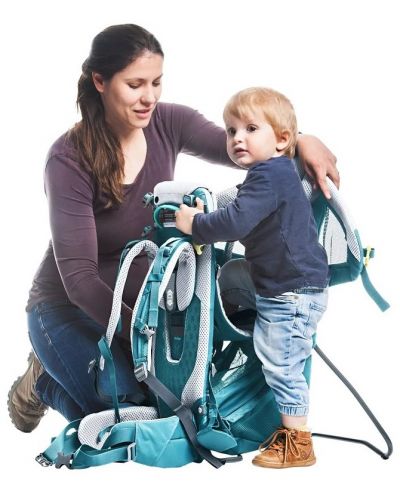 Раница за носене на дете Deuter - Kid Comfort Active SL, синя, 12 l, 2.65 kg - 4