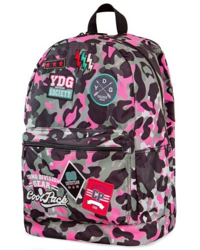 Ученическа раница Cool Pack Cross - Camo Pink Badges - 4
