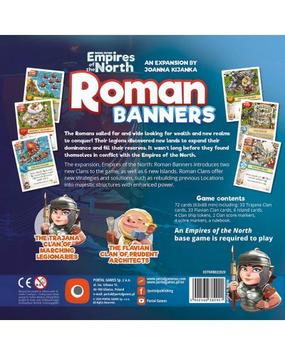 Разширение за настолна игра Imperial Settlers: Empires of the North - Roman Banners - 2