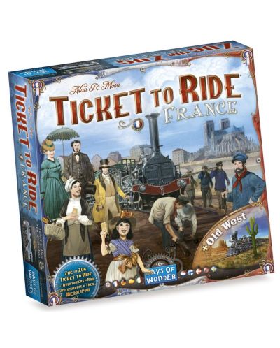 Разширение за настолна игра Ticket to Ride: France & Old West - 1