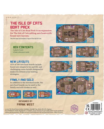 Разширение за настолна игра The Isle of Cats: Boat Pack - 2