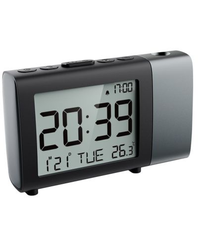 Часовник с аларма Xmart - AC-50P, черен/сребрист - 2