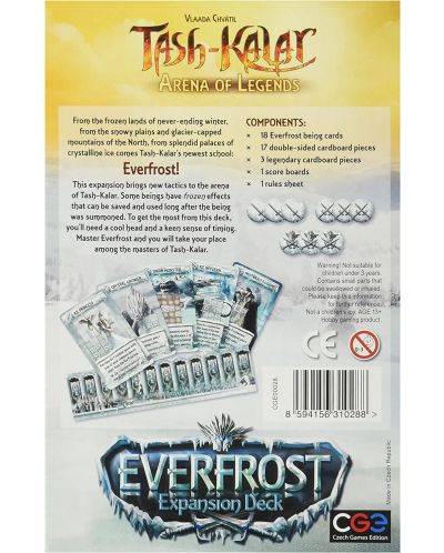 Разширение за настолна игра Tash-Kalar: Arena of Legends - Everfrost - 2