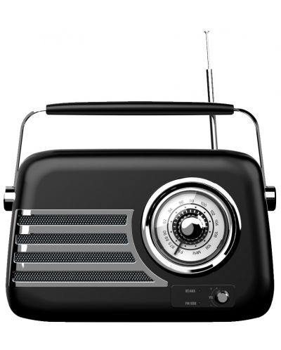Радио Diva - Retro Box BT 8500, черно/сребристо - 1