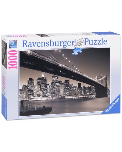 Пъзел Ravensburger от 1000 части - Манхатън и Бруклинския мост - 1
