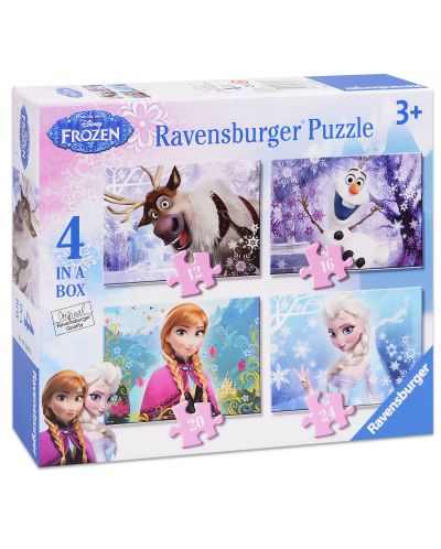Пъзел Ravensburger 4 в 1 - Замръзнало кралство