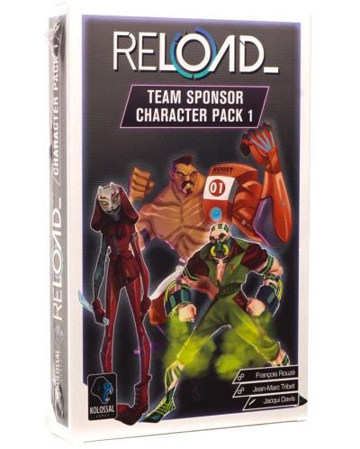 Разширение за настолна игра Reload: Team Sponsor Character Pack 1 - 1