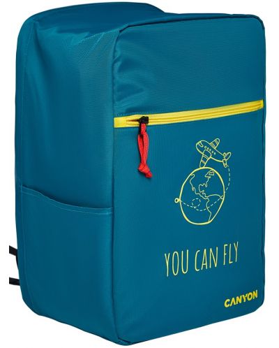 Раница за лаптоп Canyon - CSZ-03 Cabin Size, 15.6", 20l, тъмнозелена - 2