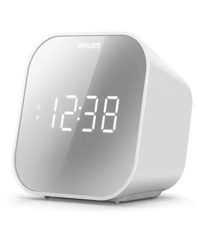 Радио колонка с часовник Philips - TAR4406/12, бяла - 2