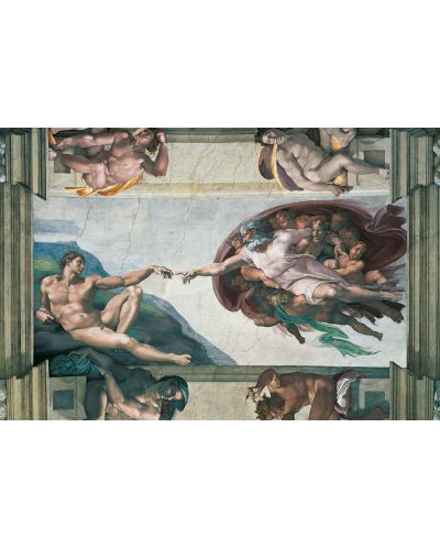 Пъзел Ravensburger от 5000 части - Сътворението на Адам, Микеланджело Буонароти - 2