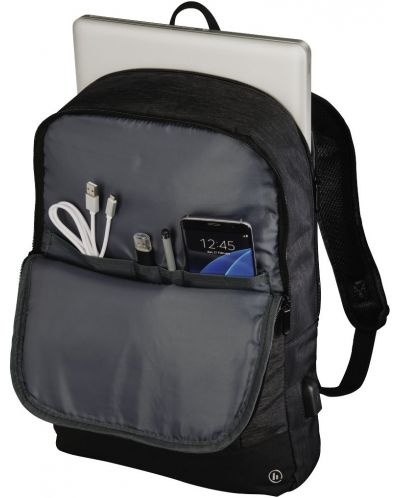 Раница за лаптоп Hama - Manchester, 15.6", USB, черна - 3