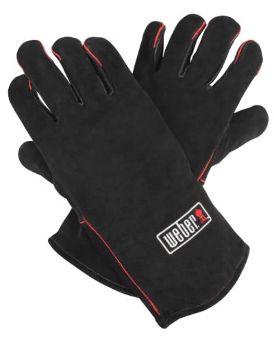 Ръкавици за барбекю Weber - WB 17896, кожени, черни - 2